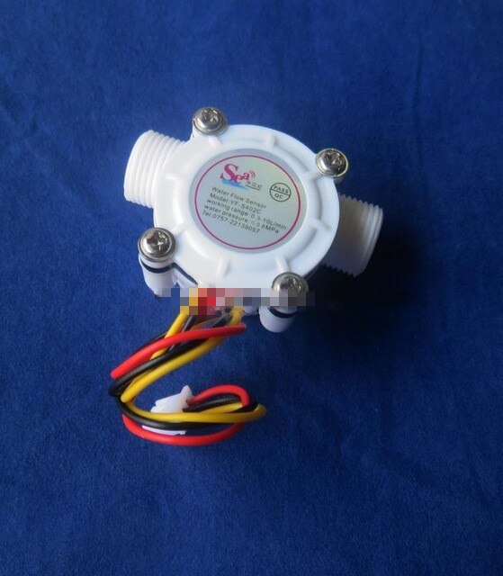 G3/8 fließen Sensor schraube zahn Holzer fließen Sensor Meter zähler anzeige Wasser heizung Spender 0,3-10L/min 3-24V F = 23 * Q