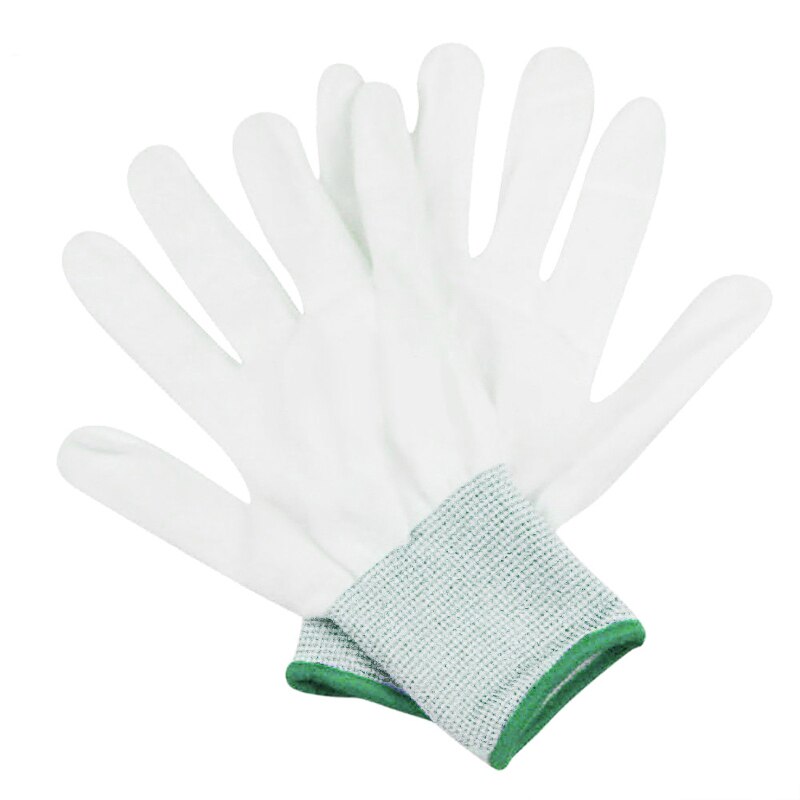 6 Pairs Set Car Wrapping Gloves White Nylon Curve Complex Protection Cleaning