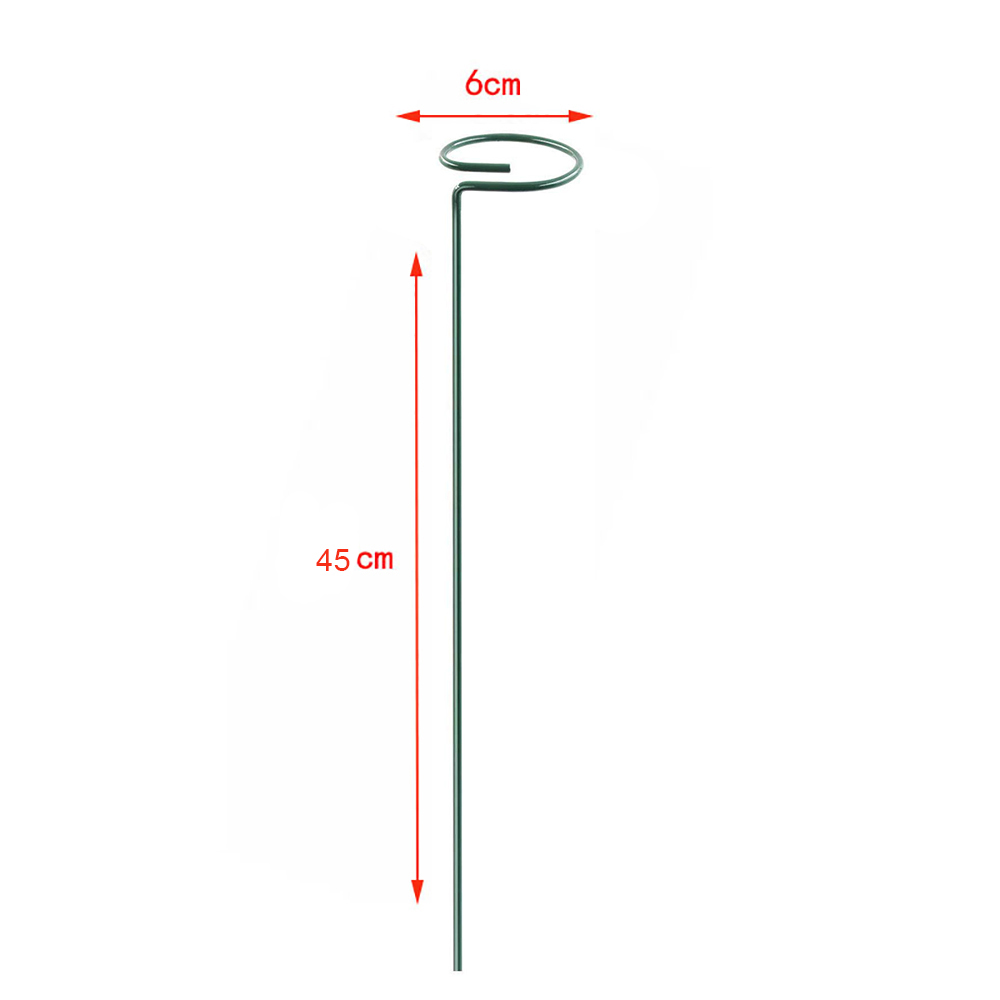 1PCS Single Plant Stem Support Durable Gardening Tools Flower Branch Vegetables Plant Support Frame Plant Stake Rack: 45cm
