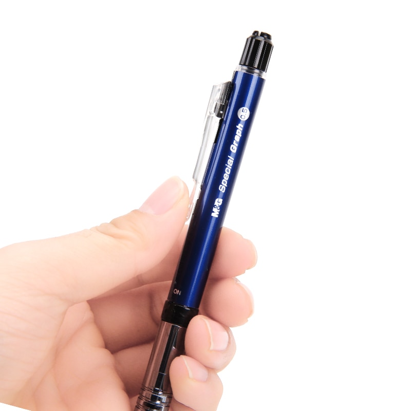 M&G AMPH5301 Low Center of Gravity Mechanical Pencil 0.5MM Metal Art Drawing Comics Pencil 1PCS