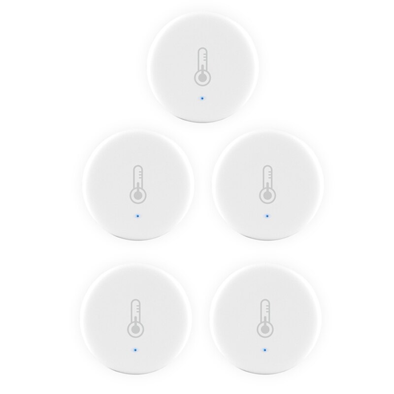 Tuya/SmartLife-Sensor de temperatura y humedad inteligente ZigBee, dispositivo que funciona con Zigbee Hub a través de Alexa y Google Home, de 1 a 5 uds.