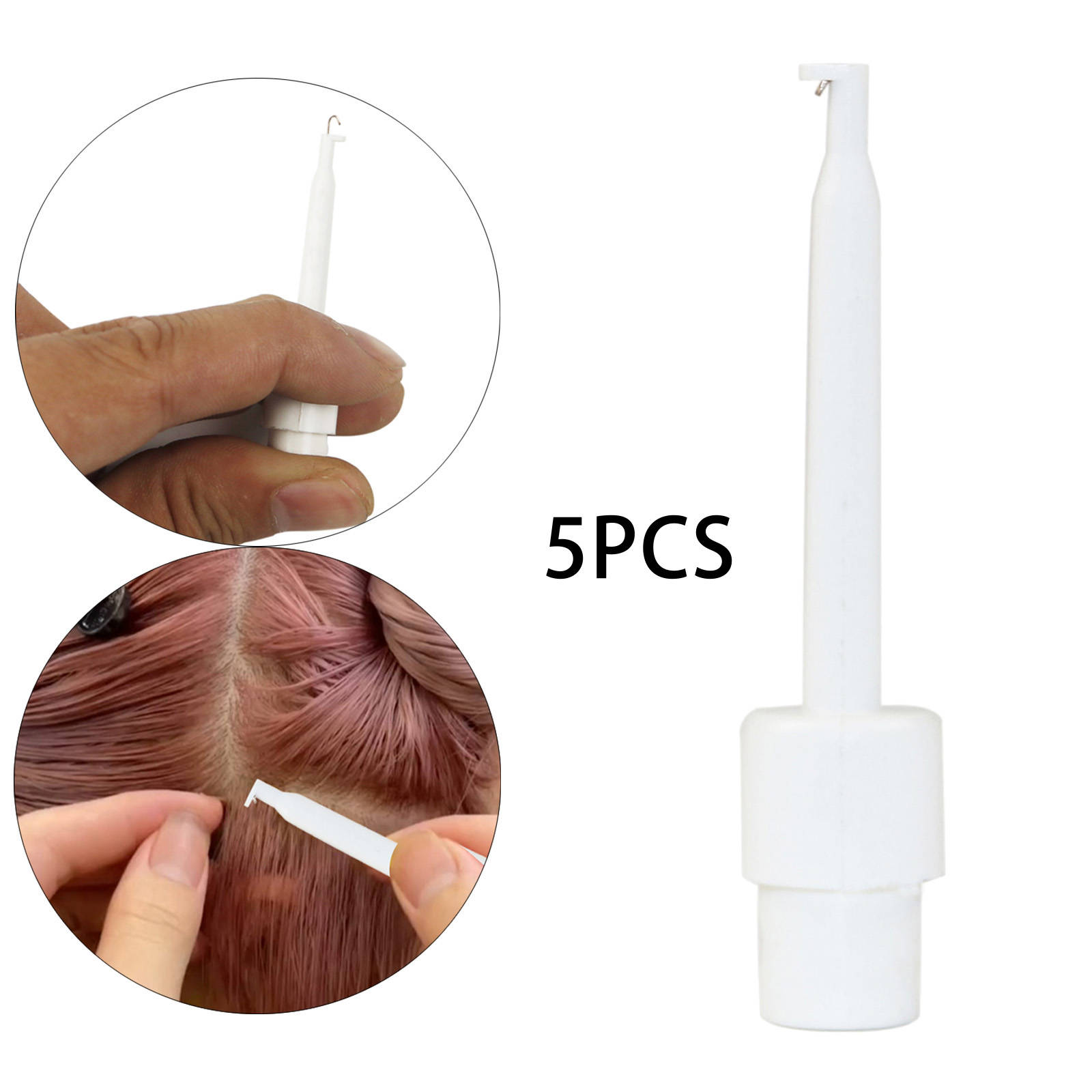 Hair Extension Tools Easy to Use Durable Pulling Needle Dreadlocks Crochet Tools Hook for Beauty Salon Hairstyle DIY Barber