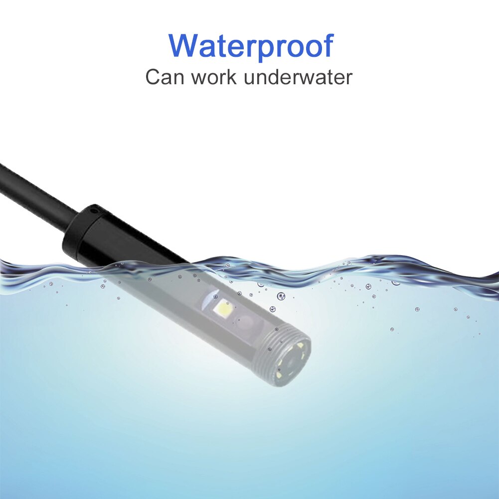 3 In 1 Pipeline Inspection Camera Industrial Endoscope Waterproof Dual Lens HD Smartphone Flexible Adjustable LED Borescope