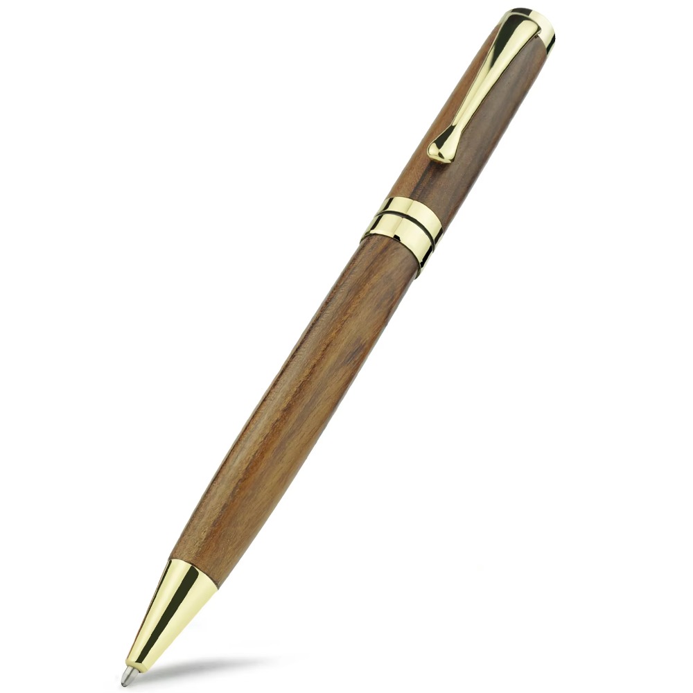 Wooden Retractable Roller Ball Pens Smooth Writing Signature Executive Business Ball Point 0.5mm Handcrafted Vintage Pen: Brown Black