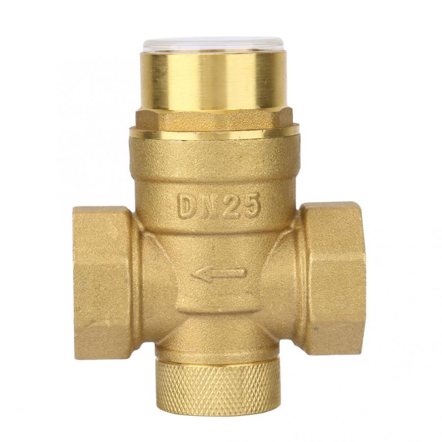 Water Control 1 inch Pressure Reducing Valve Brass Water Pressure Regulator With Gauge Meter Ball Valve