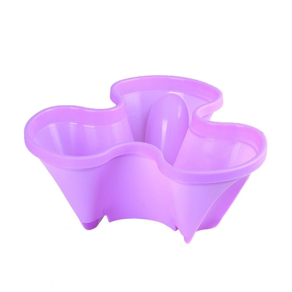 Stackable Flower Pot Non-slip Wide Application Plastic Sturdy Vertical Assorted Space-saving Planter Household Supplies: Purple