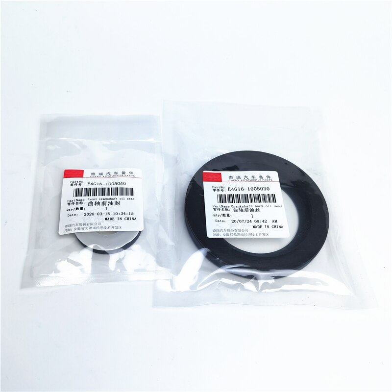 Cigüeñal delantero/trasero para motor, sello de aceite para Chery Tiggo 4 Tiggo 5x Arrizo 5 7 A3 M11 Skin Tiggo 3 7 E4G16-1005040/E4G16-1005030: FRONT AND REAR