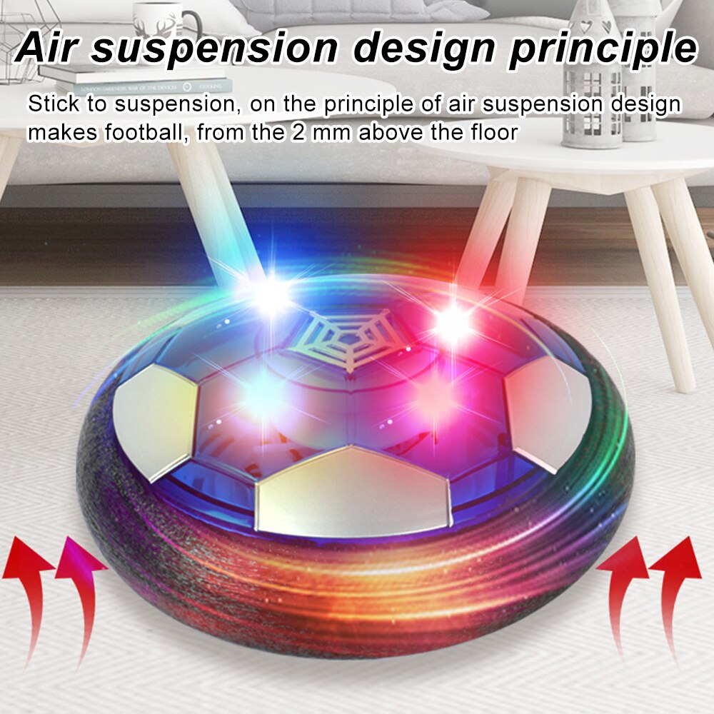 Air Power Hover Football Soccer Ball Light Flashing Ball Air Power Football Toys Home Game Gliding Outdoor Indoor Balls Boy