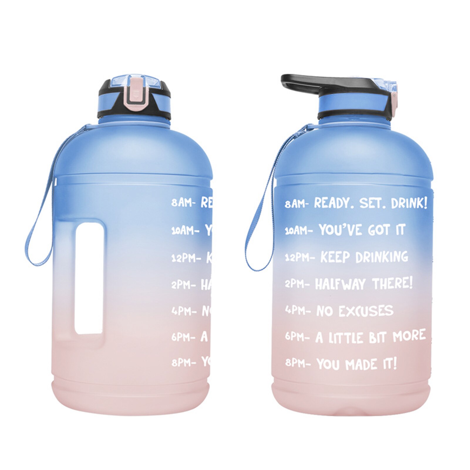 1 Gallon Water Fles 3.78L Met Stro Plastic Grote Capaciteit Gym Fitness Toerisme Bpa Gratis Sport Fles: 3