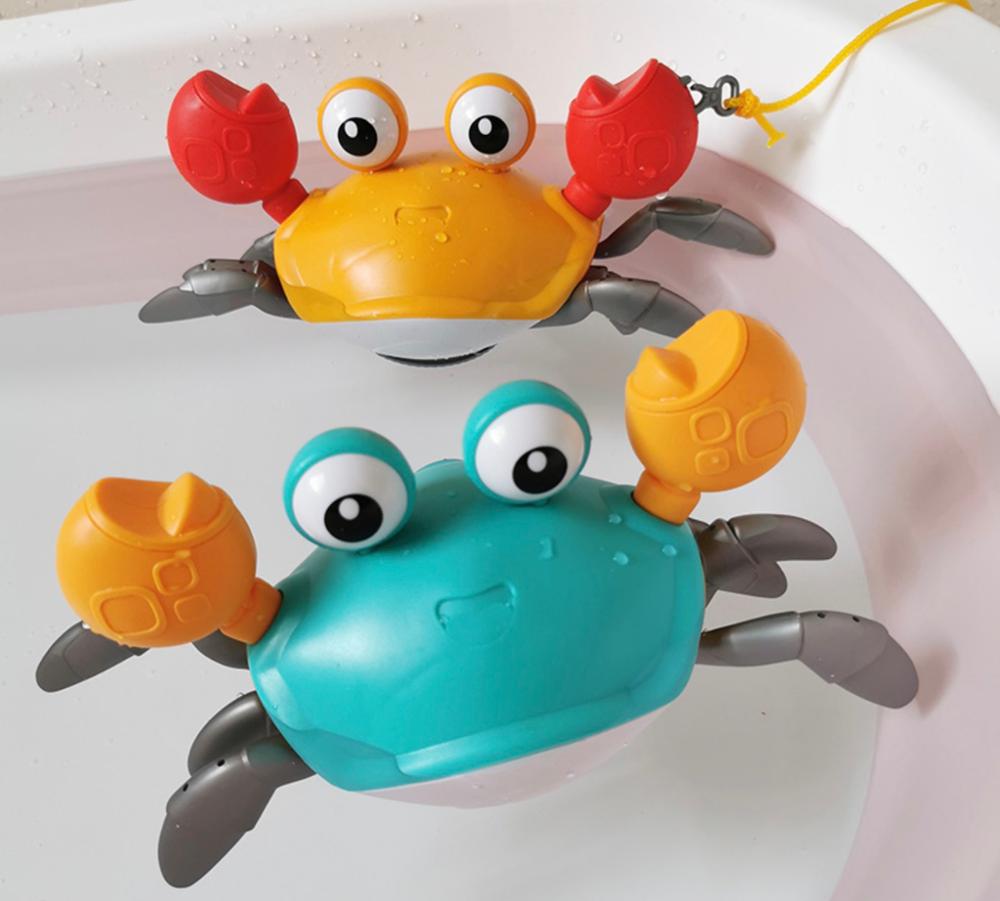 Bad Speelgoed Wandelen Clockwork Krab Trekken Dier Voor Baby Peuter Kruipen Leuke Verjaardag Festival Voor Jongens Meisjes