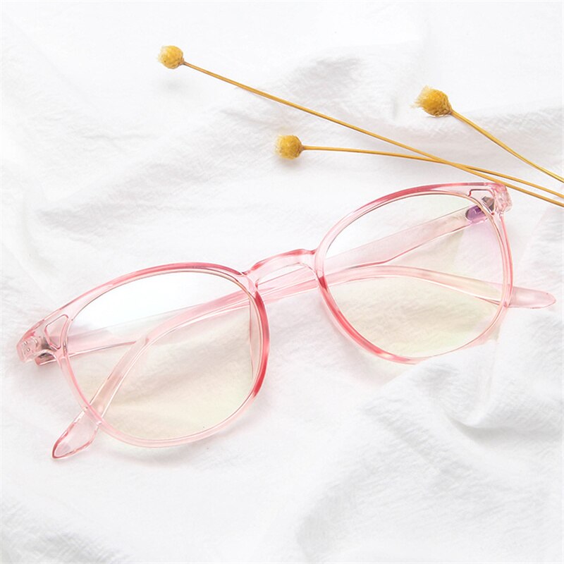 Plastic Glasses Frames Round Female Men Nerd Transparent Optical Frames Computer Glasses Frames