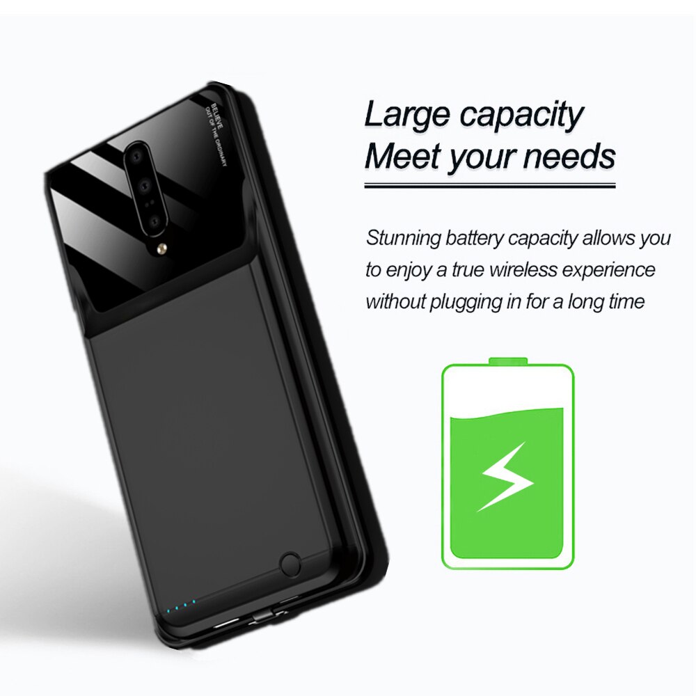 Battery Charger Cases For OnePlus 8 Pro 8T Battery Case 6800mAh External Battery Charging Cover For Oneplus 7 7T Pro Powerbank