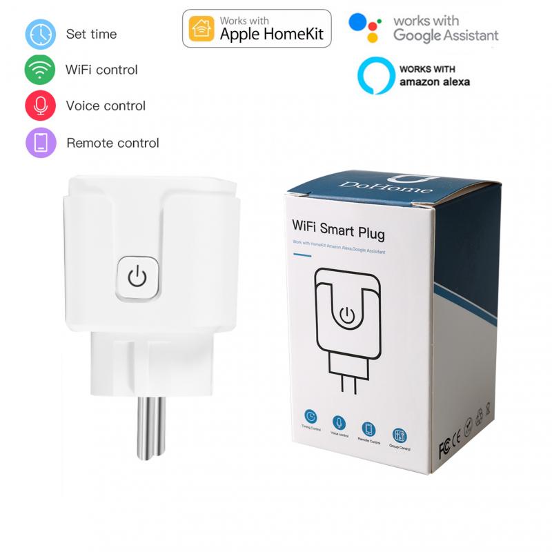 Wifi Smart Steckdose Smart-Timer 100-250V EU Stecker 16A Stimme Steuer Arbeit Mit Siri Alexa Google Hause assisitant Dohome APP