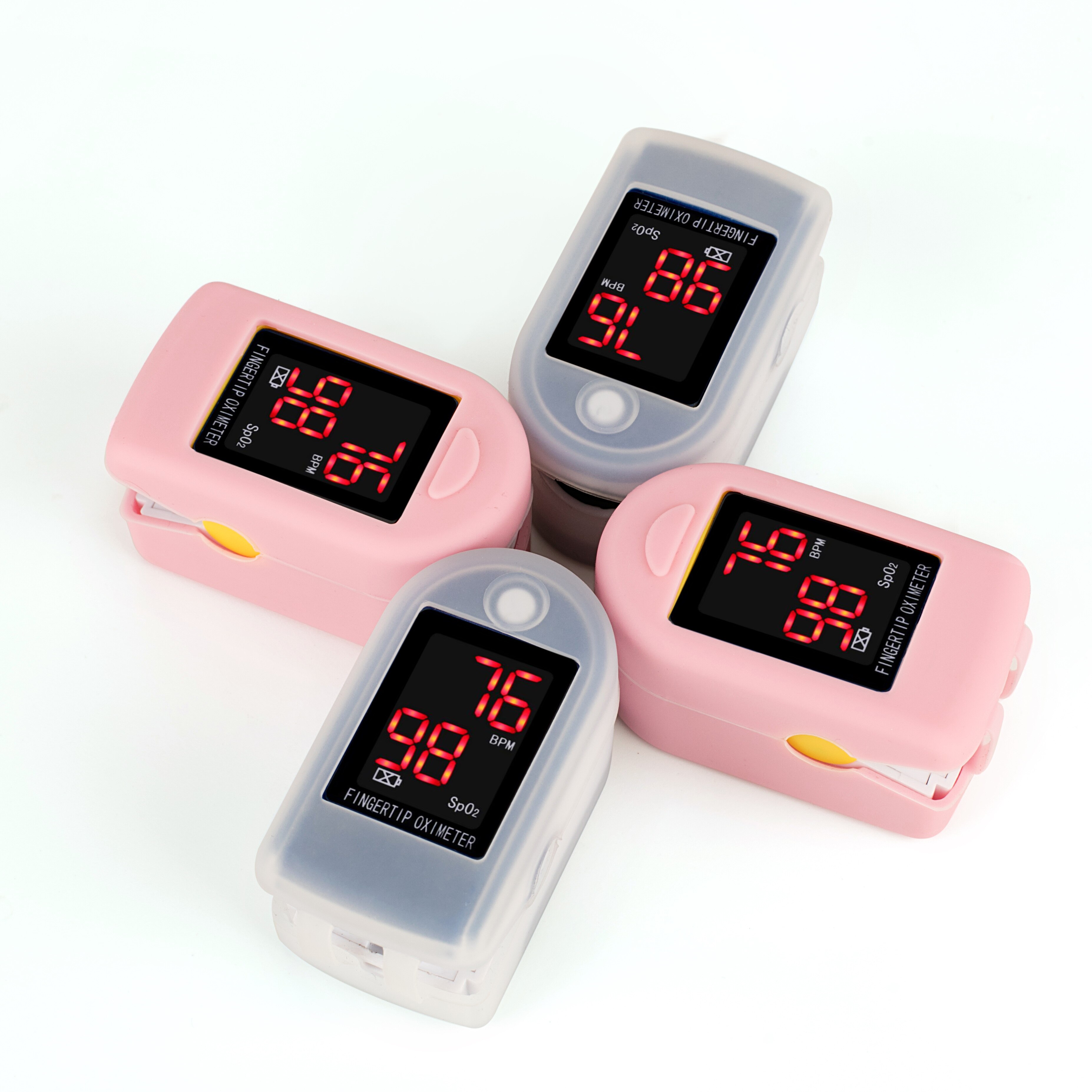 Bærbart fingertupp oksymeter monitor blod oksygenmetning pulsoksymeter hjertefrekvens spo 2 pulsoksymeter uten batterier