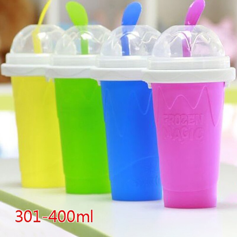 Slushy Maker Portable Travel Ice Cup Homemade Freeze Drinks Cup Summer Cooler Smoothie Making Cup For Kids Drinks Ice Cup