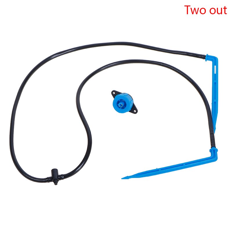 1Pc Greenhouse 2/4 Way Arrow Dripper Garden Agriculture Micro Irrigation System 50cm Emitter Curved Arrow Dripper: two out