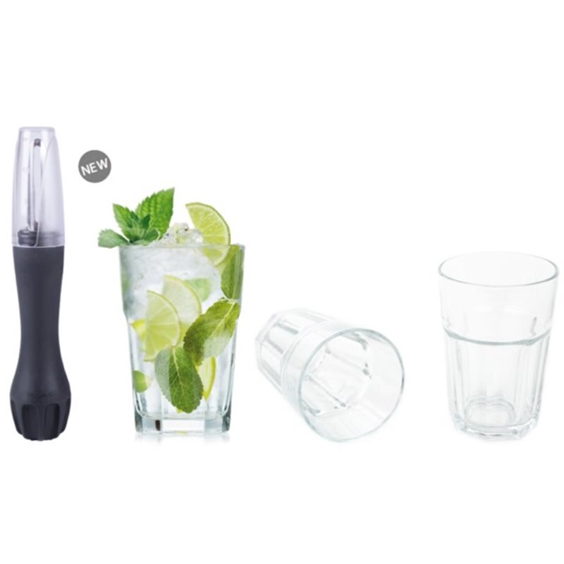 JUEGO COCTEL MOJITOS + 2 VASOS KOALA