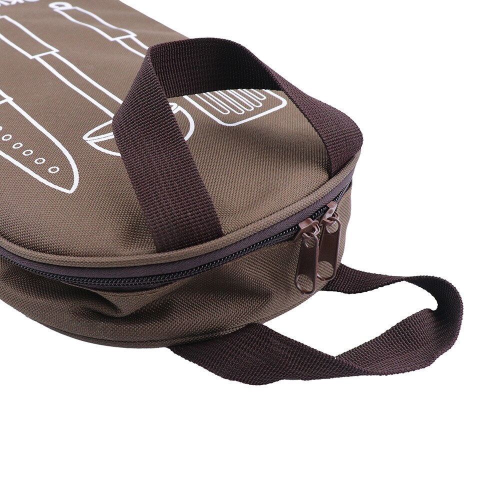 Bolsa de almacenamiento para utensilios de cocina, utensilio organizador portátil para viajes al aire libre, cubertería de acampada