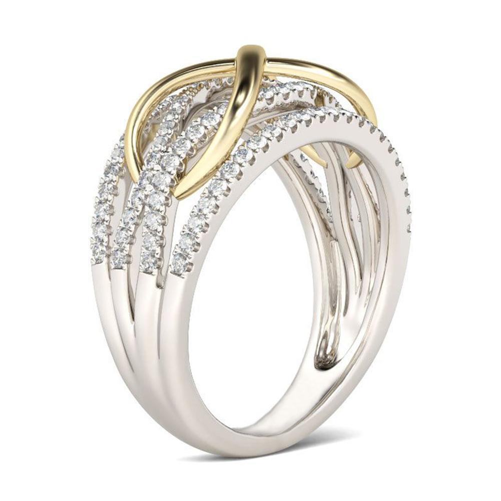 Paar ringen - eenvoudige roestvrijstalen herenring damesringen hart trouwring blingbling band kristal strass steentjes s  v2 g 0