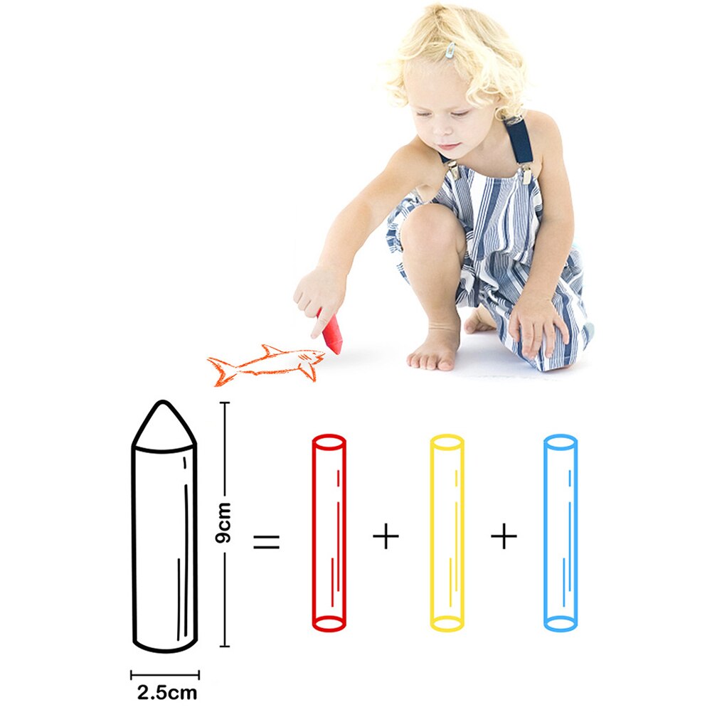 20Pcs Dustless Thick Chalk Kids Scrawling Painting Washable Pastel School Supply Chalk Painting Washable Pastel School Supply Ch