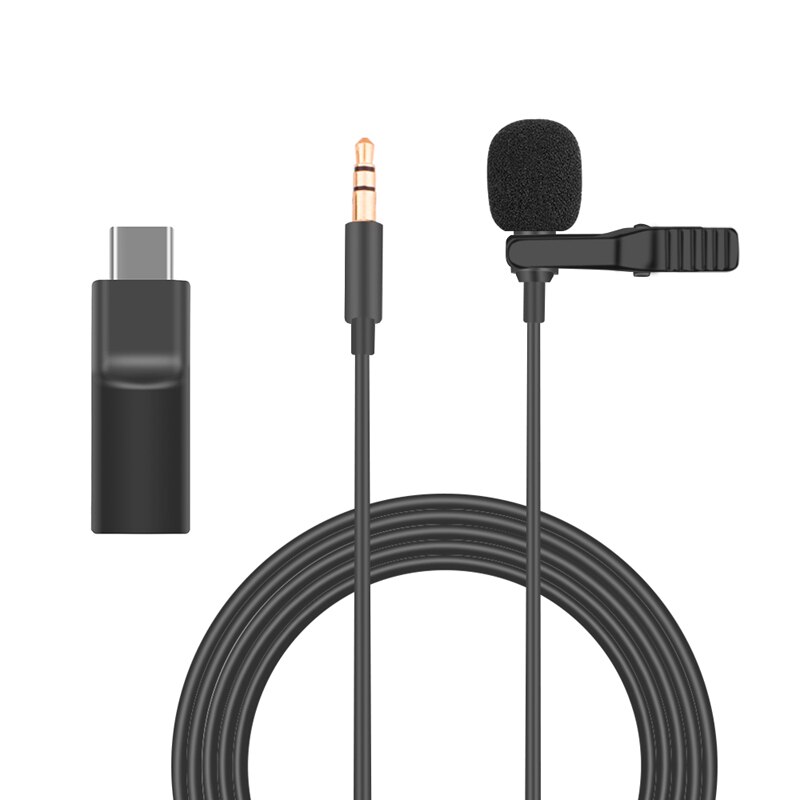 3.5mm adapter til dji osmo lomme mini lavalier klips mikrofon mikrofon lydadapter til osmo handling kamera forlengelse tilbehør: Lang til lommesett