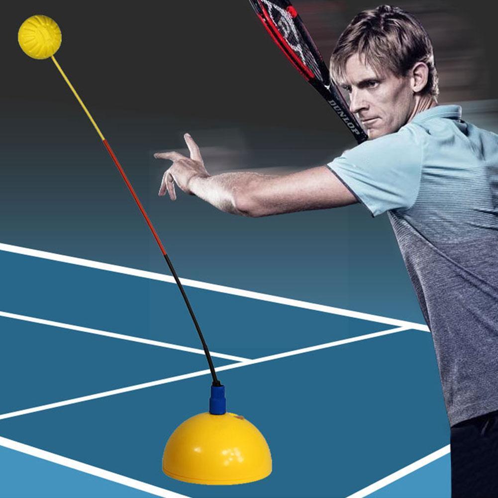 Portable Tennis Trainer Equipment Rebound Practice Ball Rebounder Training Accessories Tenis Machine Tool Swin N8d0