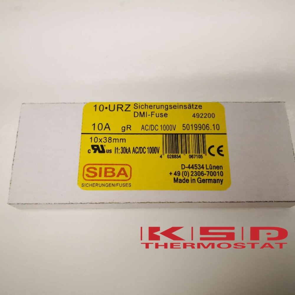 10pcs/lot 1000V DC fuse photo voltaic 10*38MM 10A DC1000V ceramics PV Solar Fuse for Solar Power System Protection