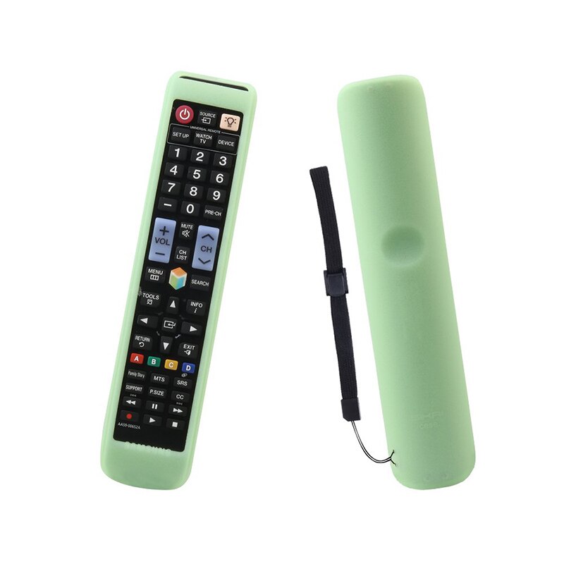 SIKAI Silicone Protective Case Cover for Samsung TV BN59-01178W AA59-00652A/594A/582A RM-D1078 Universal Remote Shockproof Skin: Fluorescent Green