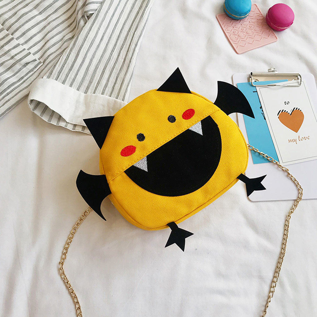 Women's Cartoon Devil Crossbody Bag Chic Shoulder Bag Phone Change Bag large capacity casual Cartoon bag