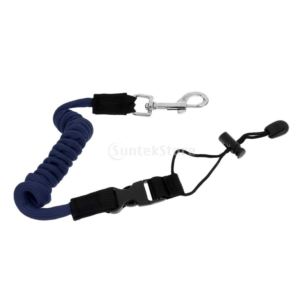 140cm sécurité élastique Kayak canoë pagaie laisse attache élastique bateau canne à pêche pôle sécurisé lanière enroulé cordon cravate corde