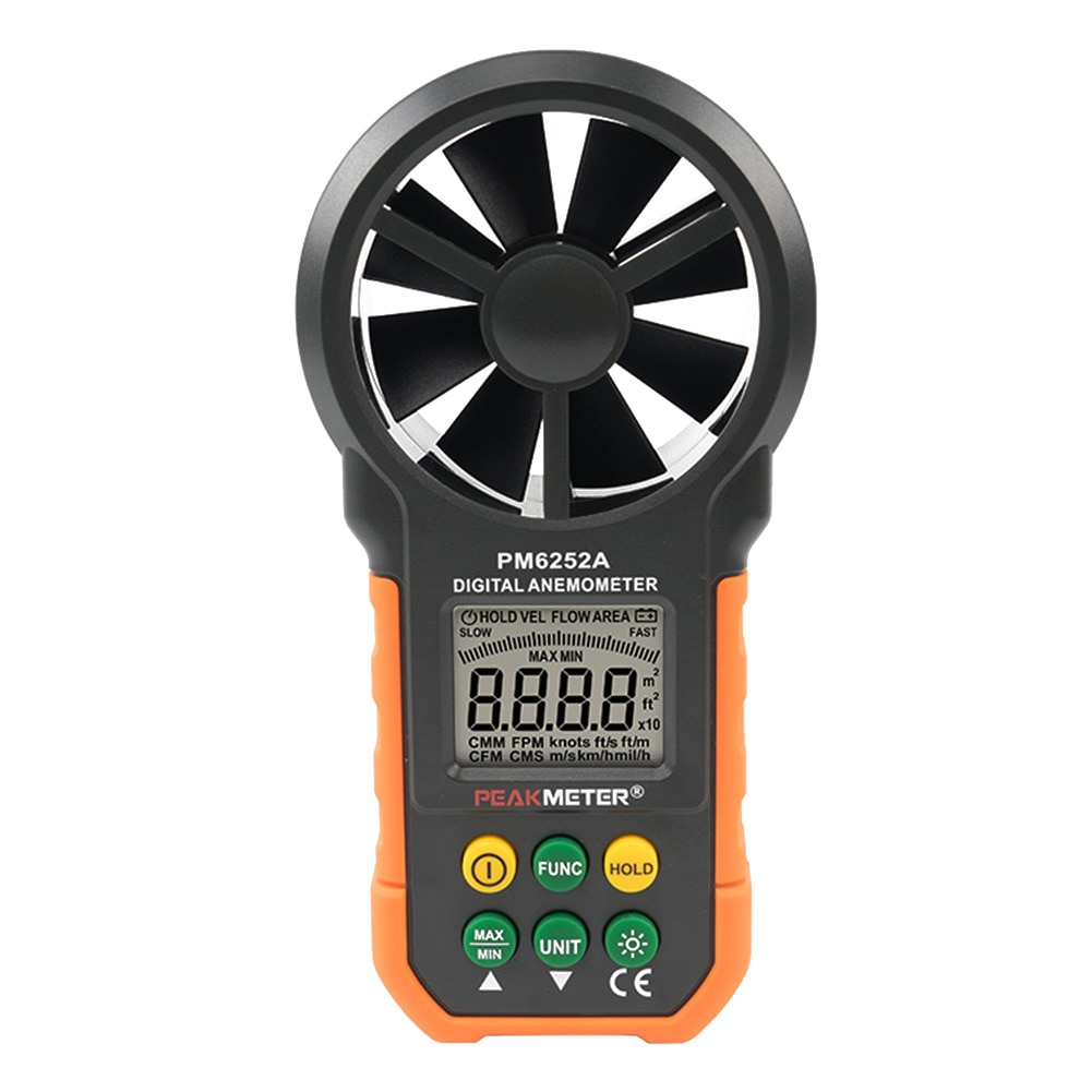 Windsurfing Battery Operated Sailing LCD Display Outdoor Air Volume Measuring Digital Anemometer Camping Portable Handheld