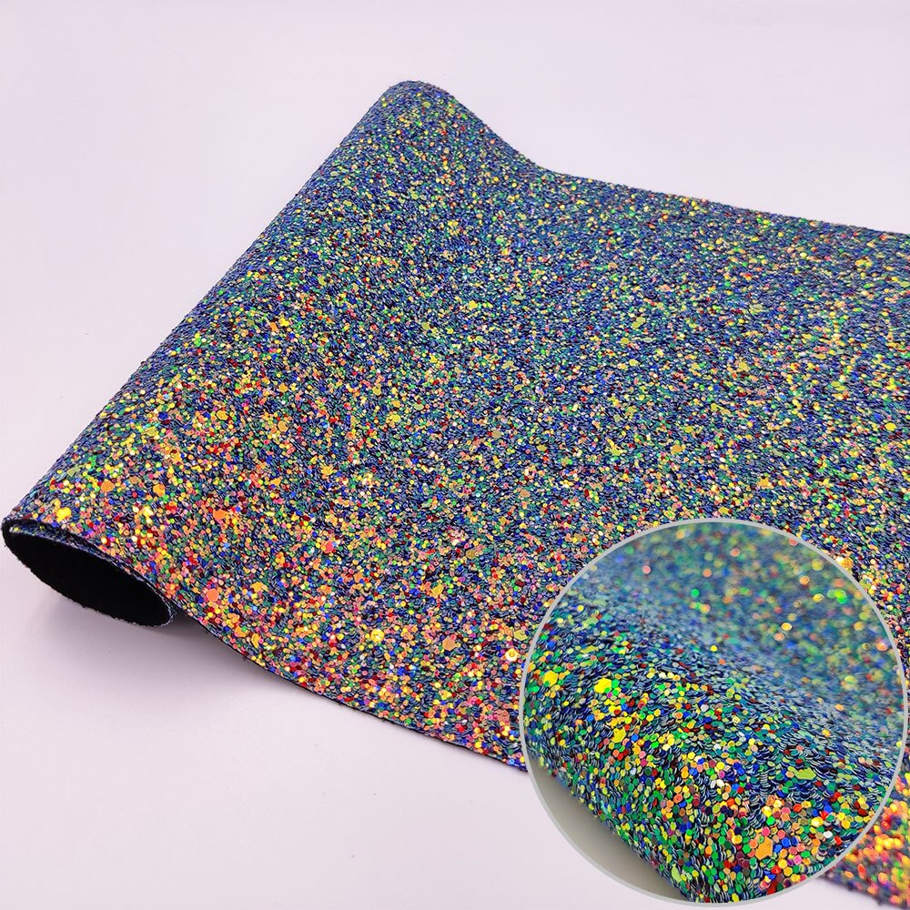 Glitter pvc holografisk iriserende regnbue spejlet læder taske kjole pu læder stof håndværk klud diy materiale  a4 22*30cm: 4