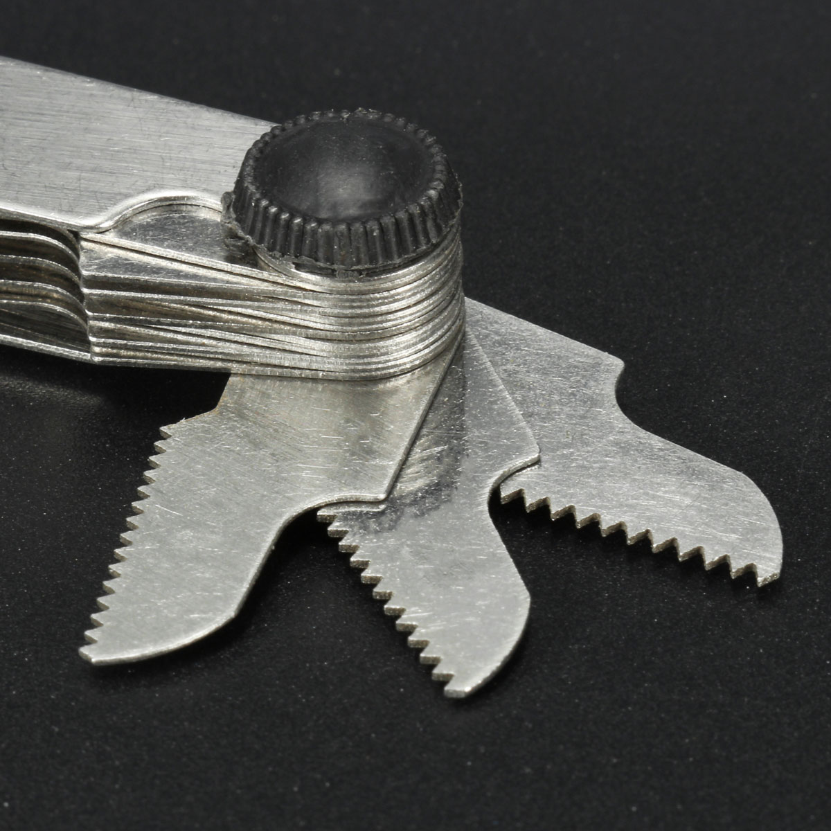 JIGUOOR 30 Blades Metric 60 Graden Draad Gauge Schroef Pitch UNC 4-62 Draad Schroef Pitch Gauge Voor Meten Tool