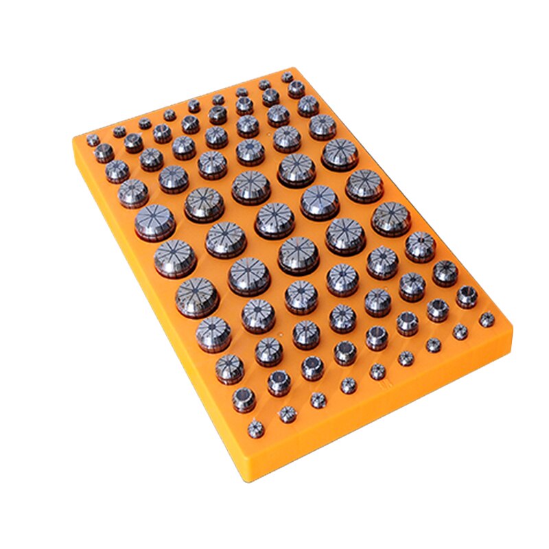 ER Collet Organizer for CNC Machining Center ER11 ER16 ER20 ER25 ER32 Collet Storage Box 75 Hole Hard Plastic Box