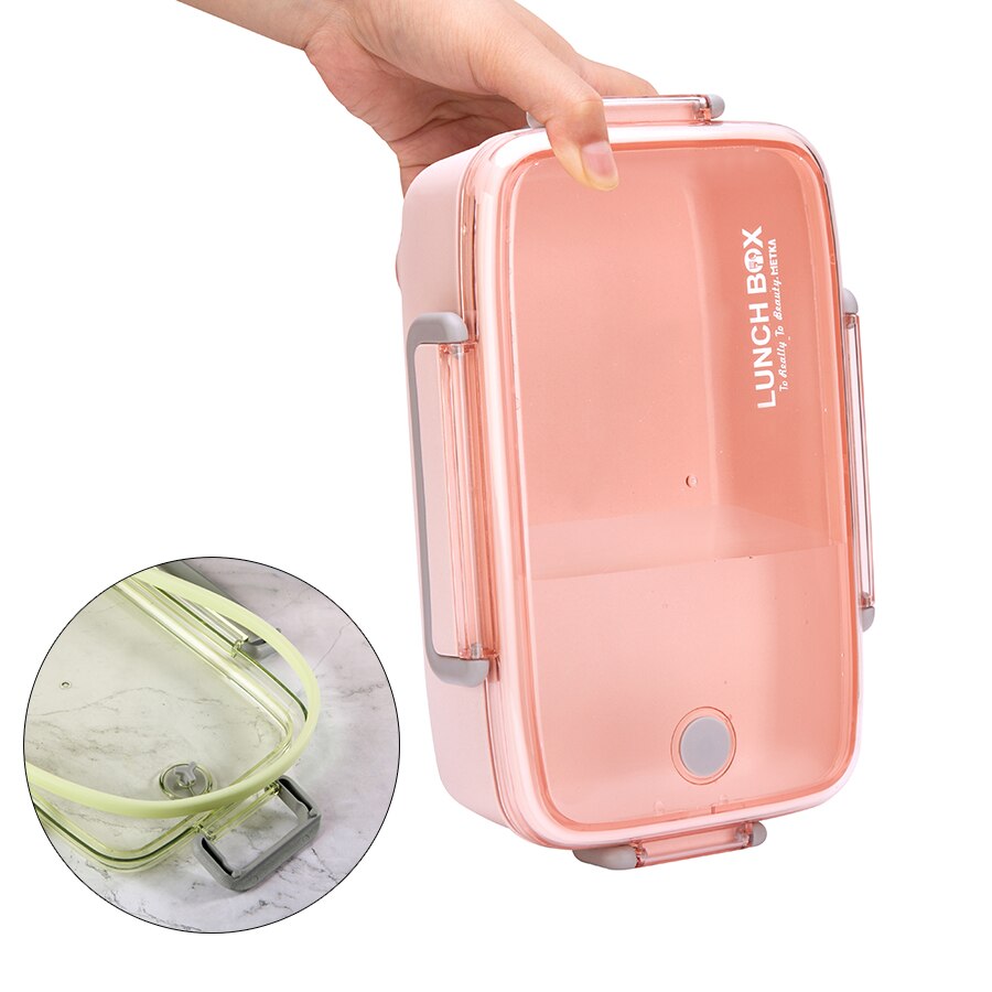 BPA Freies Mittagessen Box Umweltfreundliche Bambus Faser Material Tragbare Bento Box Microwaveble Lebensmittel Lagerung Container Für Büro Kinder
