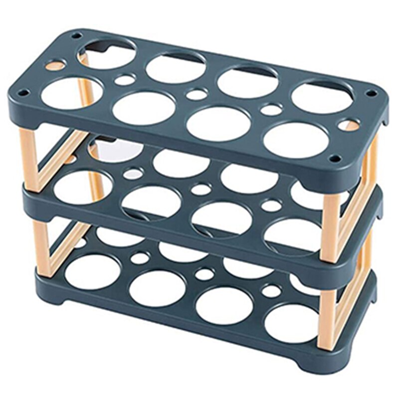 24 Ei Container Voor Koelkast Deur Ei Houder Voor Koelkast Plastic Ei Houder Voor Koelkast Organizer: blue