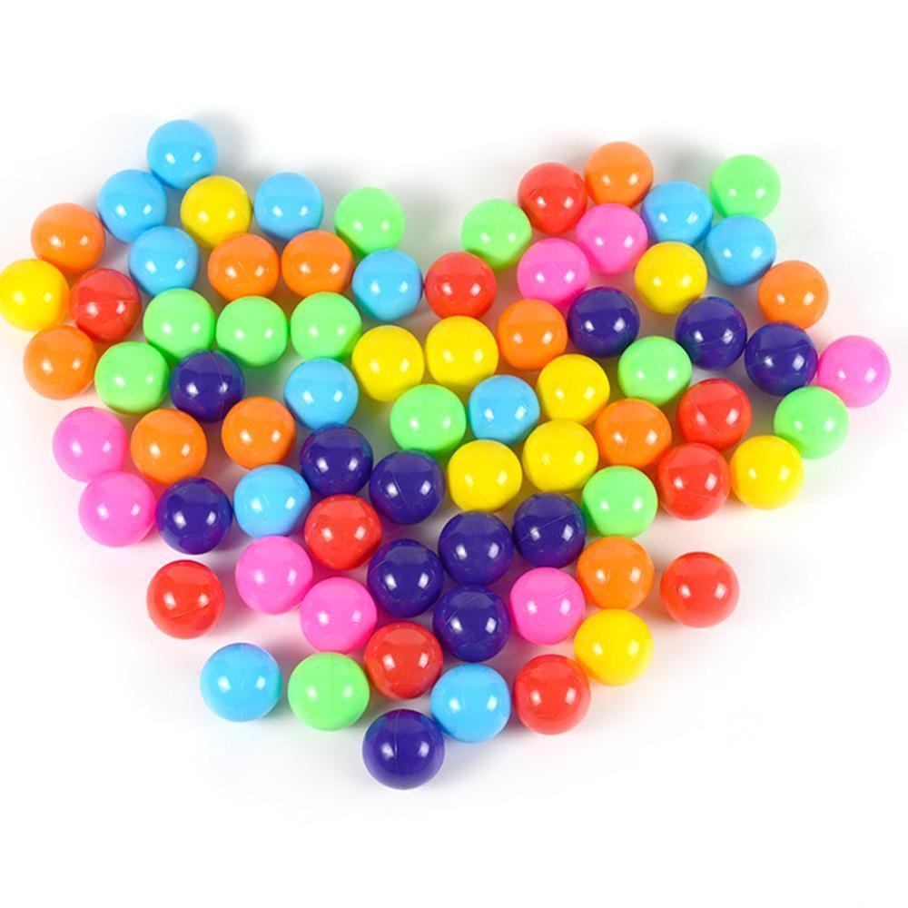 50PCS Ocean Balls giocattoli per piscina d&#39;acqua plastica morbida ecologica colorata palla di plastica morbida giocattolo colore casuale giocattolo esterno