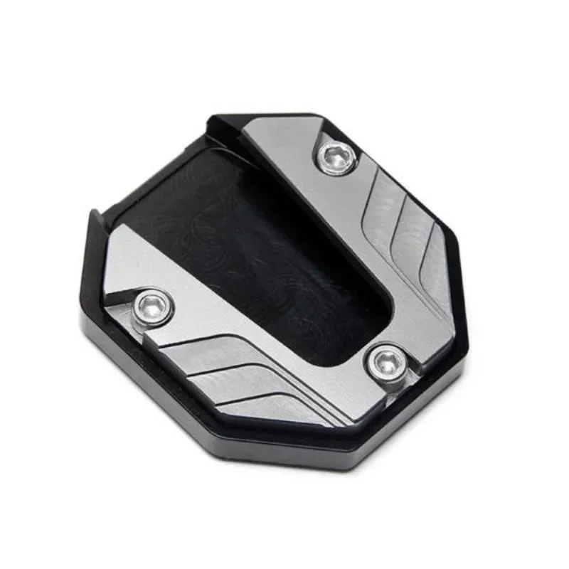Piastra di supporto per cavalletto laterale per cavalletto per parcheggio per bici da moto Accessori per moto: Argento