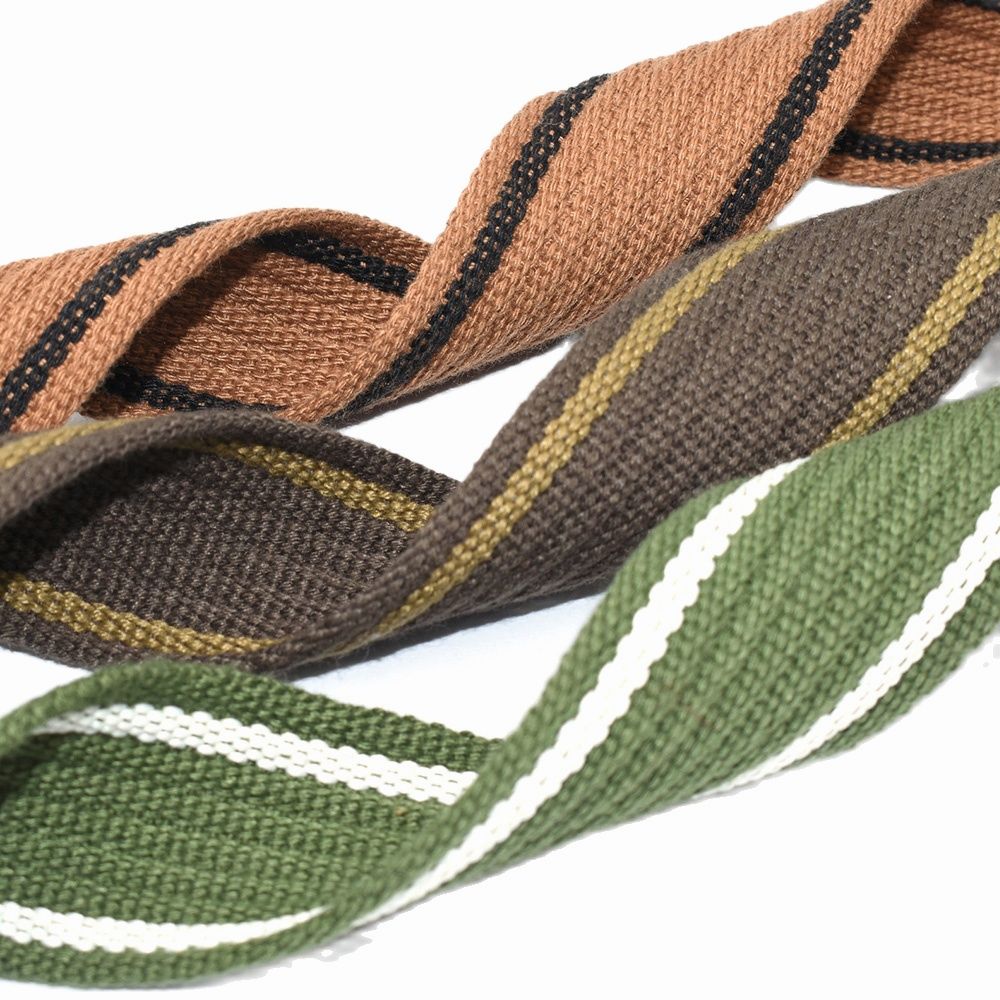 1.5"Stripe Webbing Cotton Webbing Bag Strap Fabric belt Canvas Webbing Pet Collar webbing Knapsack Strapping for Textile Sewing
