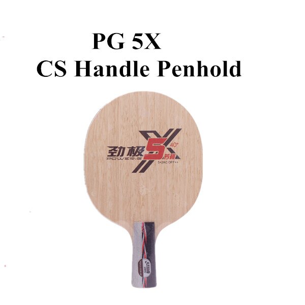 Dhs power -g 5x pg5- x  pg 5 x bordtennisblad arylat carbon alc racket ping pong flaggermus: Pg 5x cs pennhold
