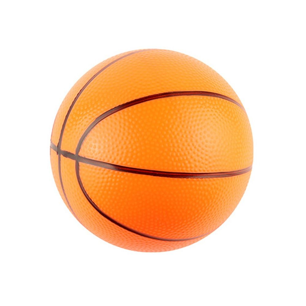Sports Matches Training Beach Balls Rubber Inflatable Small Basketball Toy Outdoor Games Elastic Balls Kids: WHITE