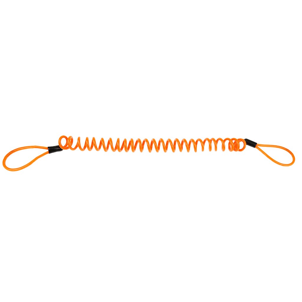 Säkerhetskabel med spiralfjäderbromskabelskiva - orange