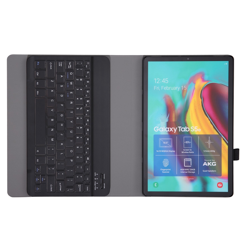 Case Keyboard for Samsung Galaxy Tab S5E 10.5 Sm-T720 Sm-T725 T720 T725 Case for Samsung Tab S5E Keyboard Cover (Black)