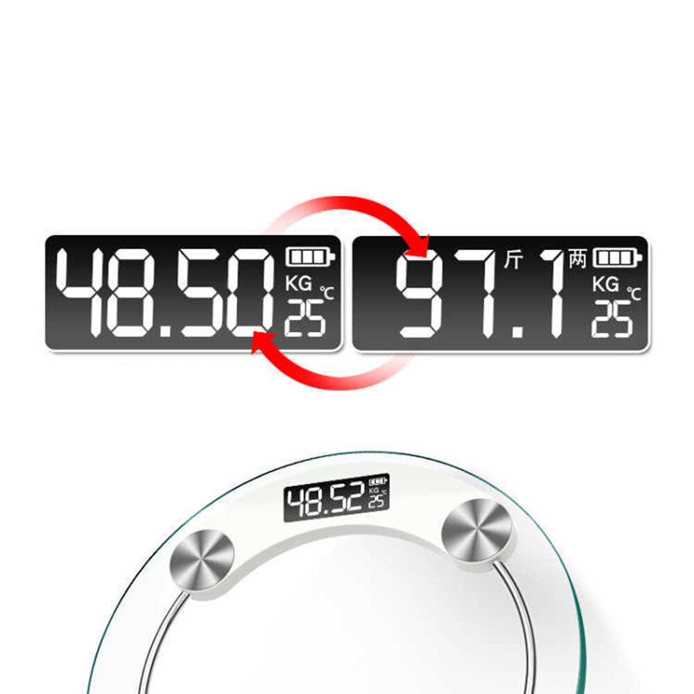 Clear 180kg Tempered Glass LCD Display Digital Electronic Bathroom Weight Scale Floor Body Index Electronic Weighing Scales