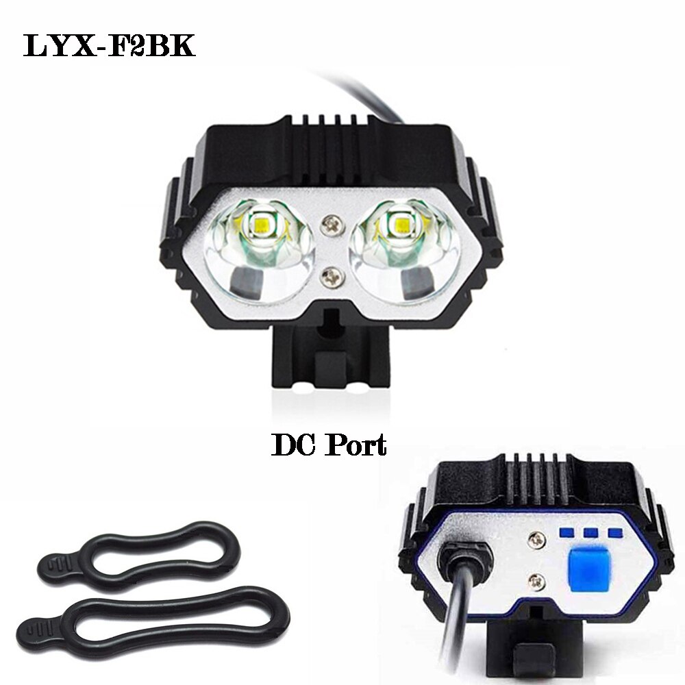 Fiets Licht 3 Modi Werken Weg Mountainbike Led Verlichting 2T6 Mtb Koplamp 2000 Lumen Cycle Koplamp Rijden E-fiets Accessoires
