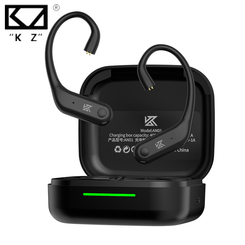 KZ AN01 bezprzewodowa aktualizacja kabel z zaczepem na ucho C-Pin ANC aktywna redukcja szumów moduł Bluetooth LDAC dekodowanie dźwięku HD