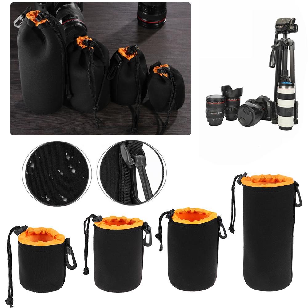 1 stuk camera lens tas neopreen waterdichte zachte video camera lens tas tas full size sml xl camera lens beschermer
