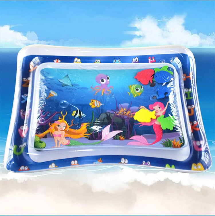 Rooxin Baby Krabbeln matt Aufblasbare klopfen Kissen Art Spielen matt Kissen Ozean Fisch Wasser Kissen eltern-Art-Interaktive Spielzeug: Stil 6