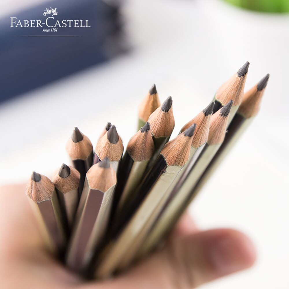 German Faber-Castell Sketching Pencils Set of 12 Drawing And Painting Students With 2h-8B Art Stationery