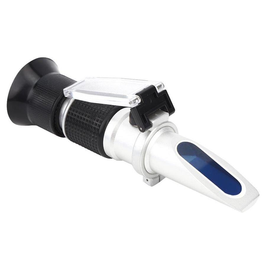 Refractometer Sugar Refractometer Concentration Meter Brix Tester 0-90% for Automatic Temperature Compensation Antifreeze Meter
